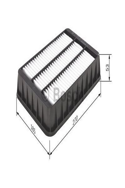 Bosch Air Filter Citroen C4 Aircross 2.0 3/2012 - 12/2017 113 (Kw) J4