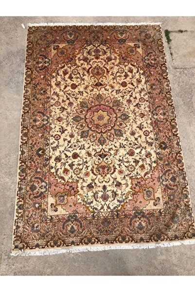 Hasyılmaz El Dokuma İpek Yün İran Tebriz Halı 300x200cm 007