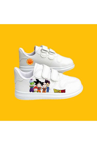 LİASSHOES adidași copii albi cu imprimeu fotbal anime