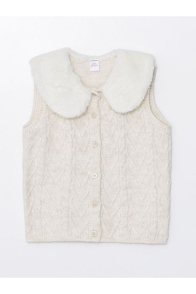 LC Waikiki Lw - Baby Collar Patterned Baby Girl Vest
