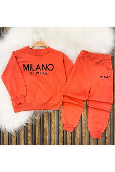 LADİN Milano Printed Πολύχρωμο Σετ Παιδική Φόρμα Oversize