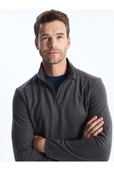 LC Waikiki Lcwk Dik Yaka Uzun Kollu Polar Erkek Sweatshirt