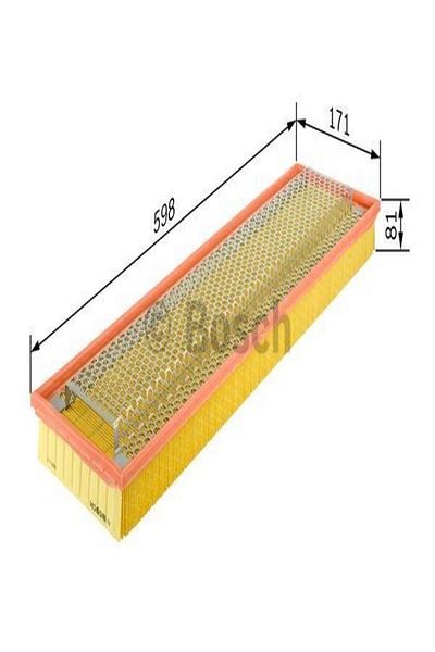 Bosch Air Filter Mercedes Vario 814 Da 9/1996 - 1/2001 100 (Kw) T2W