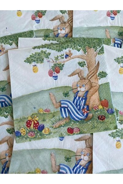 Hasyılmaz Herlitz Decor Tavşan Desenli Kağıt Peçete 20li 33x33cm