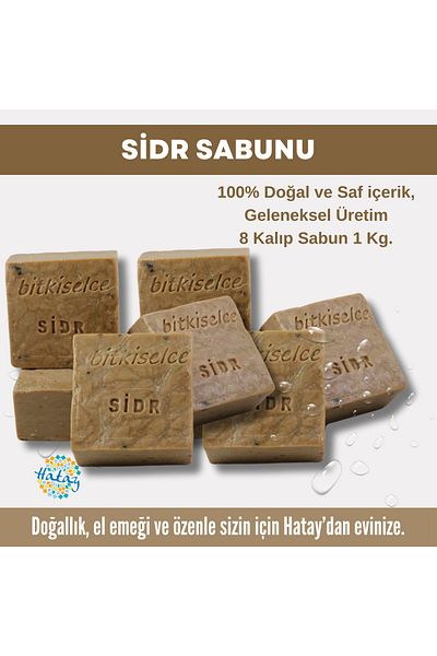 bitkiselce Sidr Soap with Pure and Natural Ingredients 950 Gr (8 Molds)
