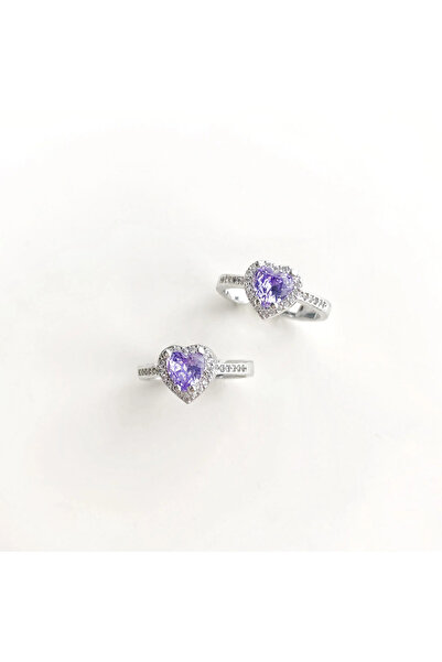 Last For Sell خاتم علاقة خطيرة قابل للتعديل بحجر الزركون اللامع باللون الأرجواني