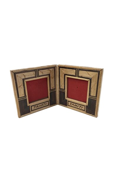 Hasyılmaz Çiftli Bambu Fotoğraf Çerçevesi 4,5x4,5 cm