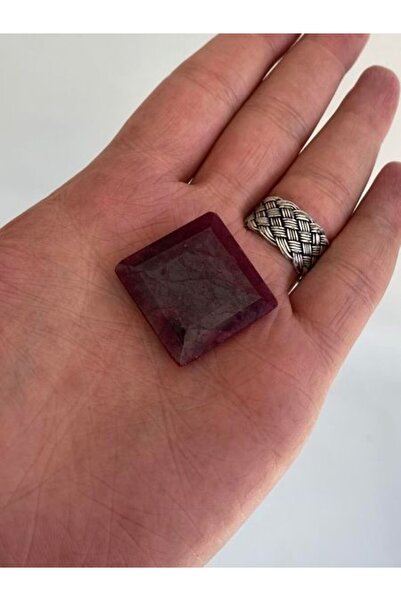 Hasyılmaz Faset Kesim Doğal Yakut Taşı 90 Karat ( Ruby , Rubin Stone)