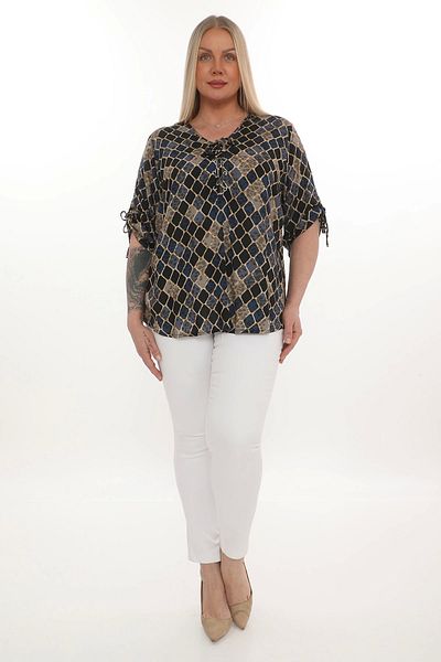 Lady Majestic 1.Ποιοτική Μπλούζα 100% Viscose Plus Size
