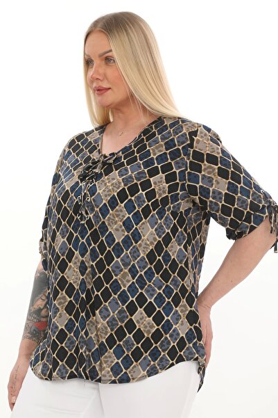 Lady Majestic 1.Quality 100% Viscose Plus Size Blouse