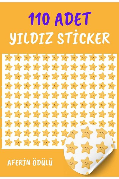 Sticksy Star Sticker Teacher Star Sticker - 1 Φύλλο, 110 Τεμάχια, Μέγεθος 1,2cm