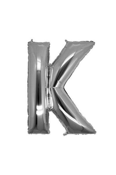 Seyrangah Silver Color Foil Letter Balloon 1 Meter