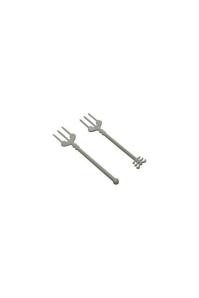 Genel Markalar Plastik Kokteyl Cips Çatalı 9cm (100 Adet)