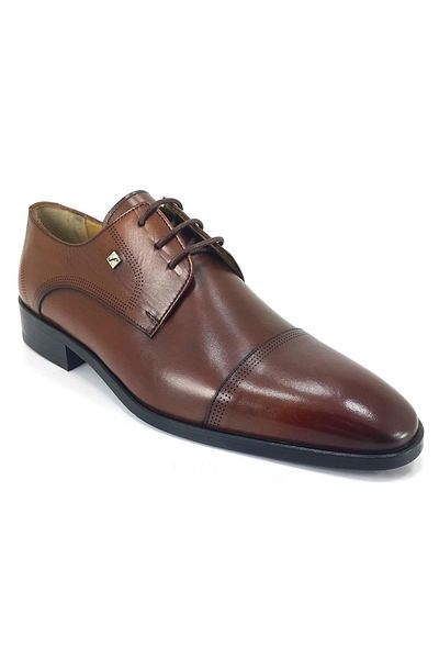 Fosco 2886 Γνήσιο Δερμάτινο Ανδρικά Παπούτσια Classic-μαύρισμα