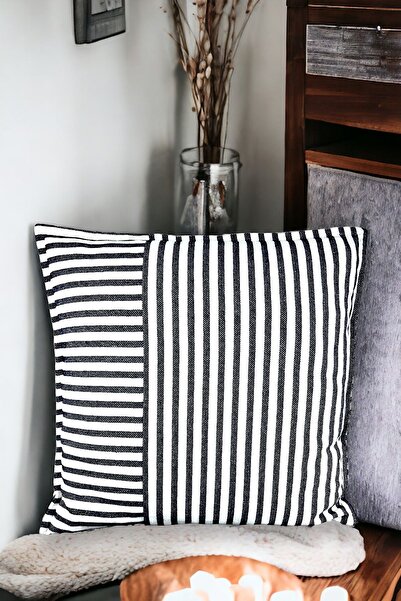 Chintar Μοντέρνο ριγέ βαμβακερό μονό μαξιλάρι - Διακοσμητικό κάλυμμα μαξιλαριού