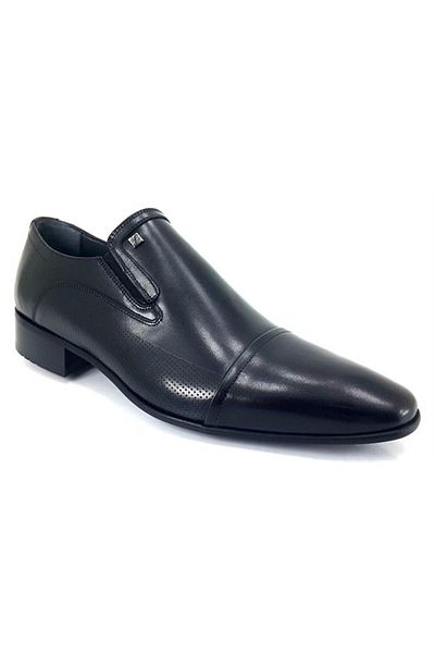 Fosco 3015 Genuine Leather Men's Classic Shoes-black