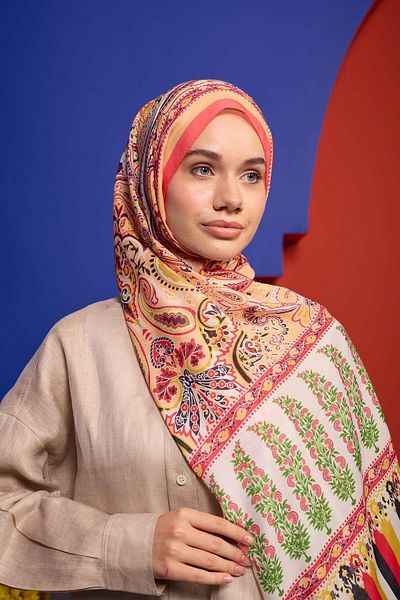 İpekhan Ροζ Μαλακό Σάλι - Marrakech Collection 3049-01