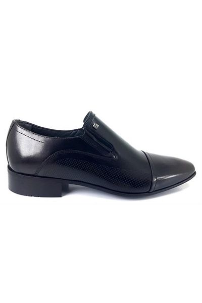 Fosco 3015 Genuine Leather Men's Classic Shoes-black