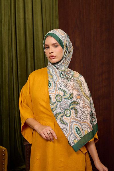 İpekhan Marrakech Collection Soft Shawl Forest Green 3048-05