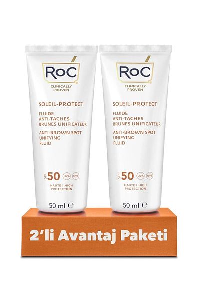 Roc Face Sunscreen Anti-Blemish - SPF50 50ml 2-Piece Advantage Pack