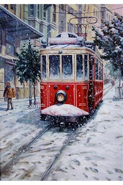 pixartsanat Snowy Taksim Pixart Art Diamond Mosaic Painting Diamond Türkiye 36*51
