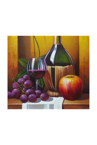 pixartsanat Wine And Bottle Pixart Art Diamond Mosaic Painting Diamond Türkiye 56*51