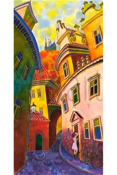 pixartsanat Trapezoid Houses Pixart Art Diamond Mosaic Painting Diamond Turkey 33*66