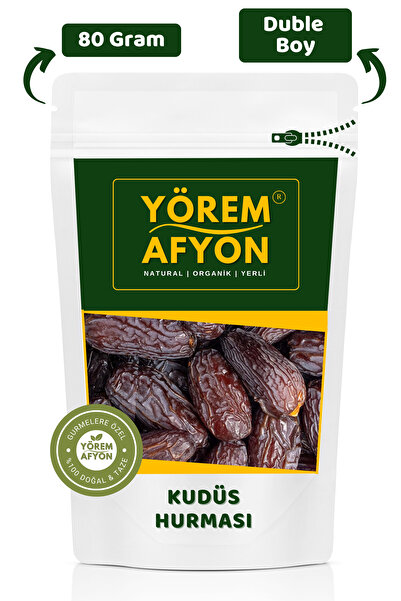 Gülçehre Yörem Afyon Duble Boy Yumuşak Yeni Mahsul Karbonhidrat Deposu Kudüs Hurması | 80gr.