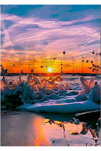 pixartsanat Sunset 40*60 PixArt Art Diamond Mosaic Painting Diamond Turkey