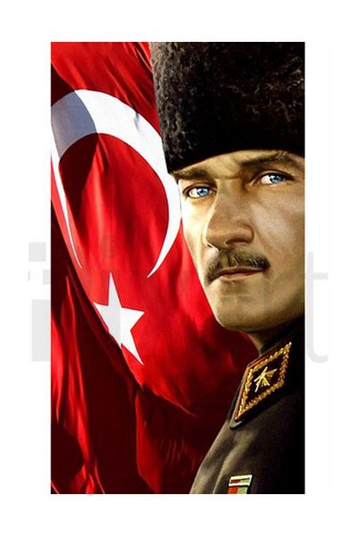 pixartsanat Mustafa Kemal And Flag Pixart Art Diamond Mosaic Painting Diamond Türkiye 40*60