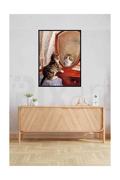 pixartsanat Ornamental Kitten Pixart Art Diamond Mosaic Painting Diamond Türkiye 40*53