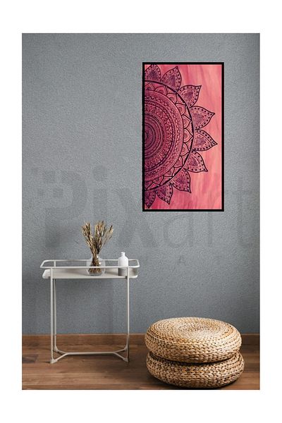 pixartsanat Pink Patterns Pixart Art Diamond Mosaic Painting Diamond Turkey 45*81