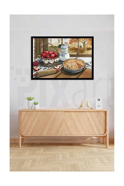 MARCEL SANAT Apple Pie Pixart Art Diamond Mosaic Painting Diamond Turkey 51*36