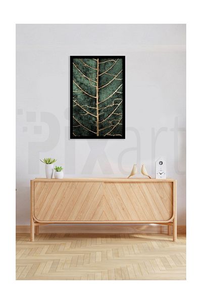 pixartsanat Veined Leaf Pixart Art Diamond Mosaic Painting Diamond Türkiye 48*73