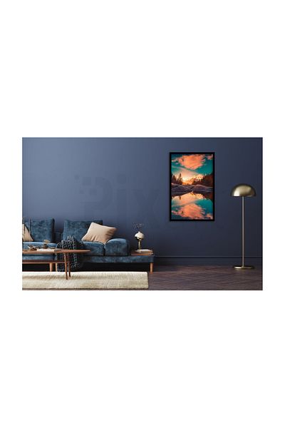 pixartsanat Earth Sky Blue Pixart Art Diamond Mosaic Painting Diamond Türkiye 40*60