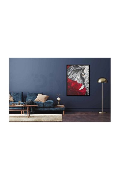 pixartsanat Red Fondaki Elephant Pixart Art Diamond Mosaic Painting Diamond Turkey 40*53