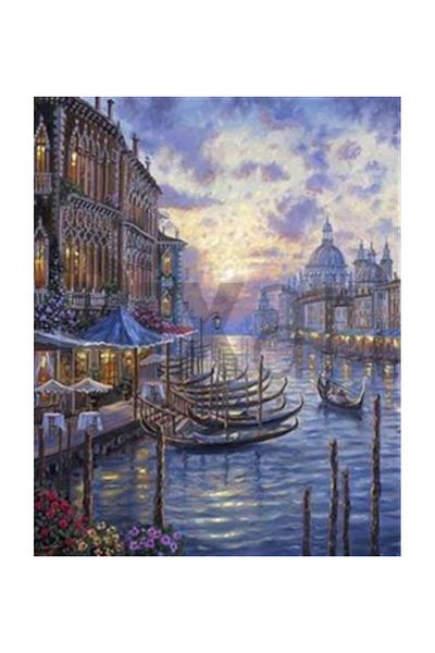 pixartsanat Evening Above Venice Pixart Art Diamond Mosaic Painting Diamond Türkiye 41*51