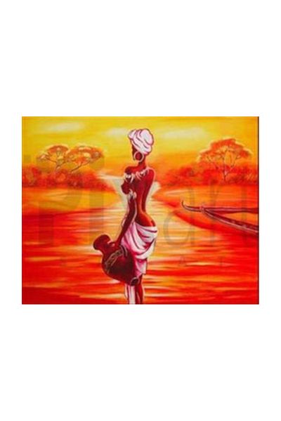 pixartsanat Woman Holding the Test Pixart Art Diamond Mosaic Painting Diamond Türkiye 64*51
