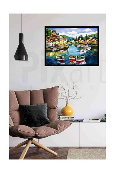 pixartsanat Town Pixart Art Diamond Mosaic Painting Diamond Turkey 55*40