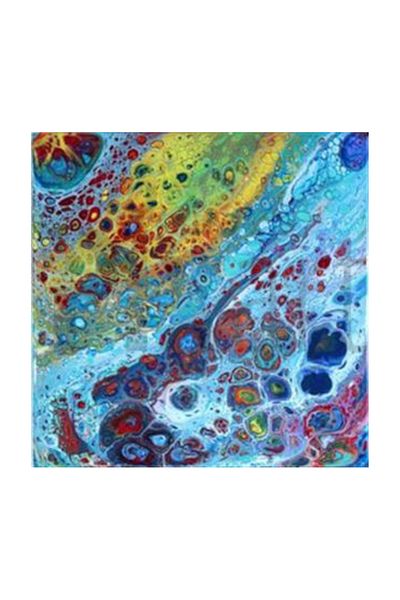 pixartsanat Blue Pattern Pixart Art Diamond Mosaic Painting Diamond Turkey 83*81