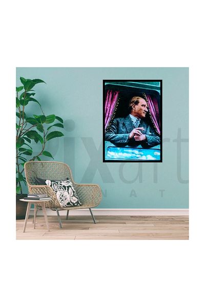 pixartsanat Ataturk Pixart Art Diamond Mosaic Painting Diamond Turkey 40*55