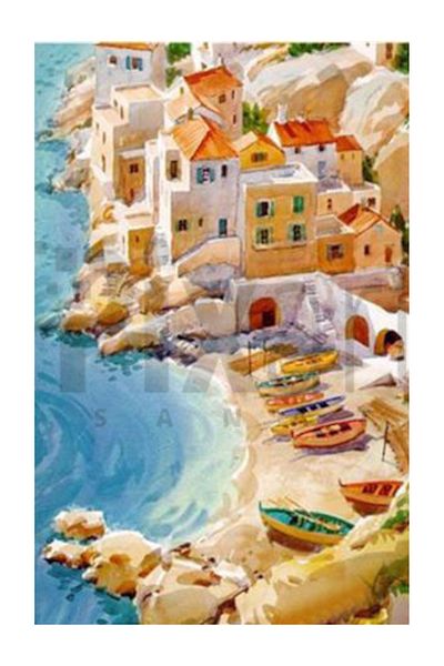 pixartsanat Abandoned Town Pixart Art Diamond Mosaic Painting Diamond Turkey 35*50
