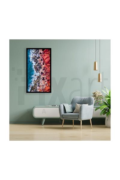 pixartsanat Red Coast Pixart Art Diamond Mosaic Painting Diamond Turkey 37*69