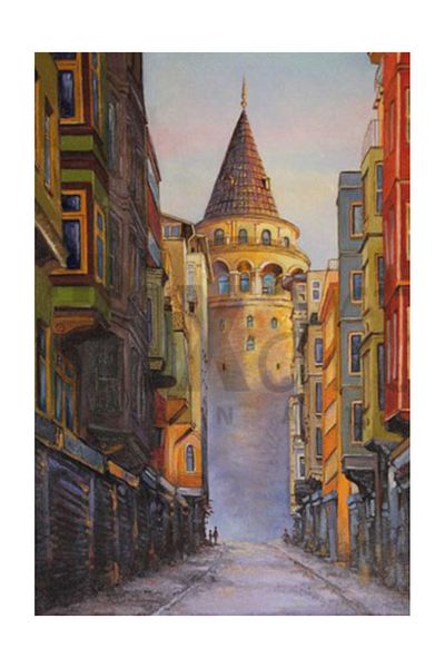 pixartsanat Galata Tower Painting Pixart Art Diamond Mosaic Painting Diamond Türkiye 40*60