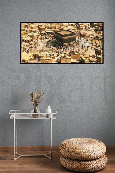 pixartsanat Mekke Kaaba History 40x85 Pixart Art Diamond Mosaic Painting Diamond Türkiye