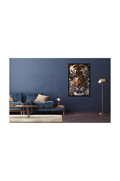 pixartsanat Tiger Eye PixArt Art Diamond Mosaic Painting Daimond Turkey 32*48