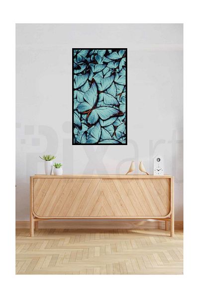 pixartsanat Wooden Butterflies Pixart Art Diamond Mosaic Painting Diamond Türkiye 48*80
