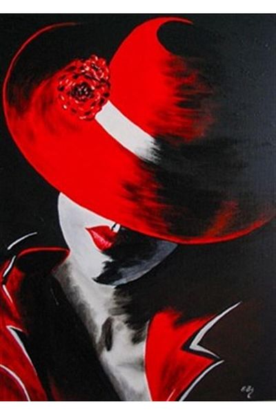 pixartsanat Red Hat Pixart Art Diamond Mosaic Painting Diamond Turkey 36*51