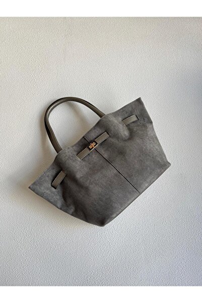 NBİBAGS Geantă de mână și de umăr pentru femei model Leo gri