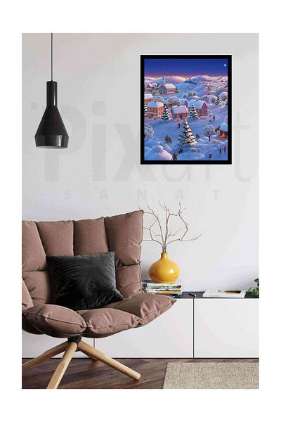 MARCEL SANAT Fairy Tale Village Pixart Art Diamond Mosaic Painting Diamond Turkey 45*55
